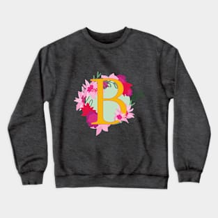 Monogram B, Personalized Initial Crewneck Sweatshirt